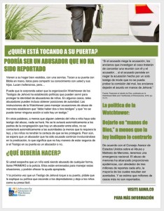 "Who is knocking..." flyer en espanol - [Click to view or download]